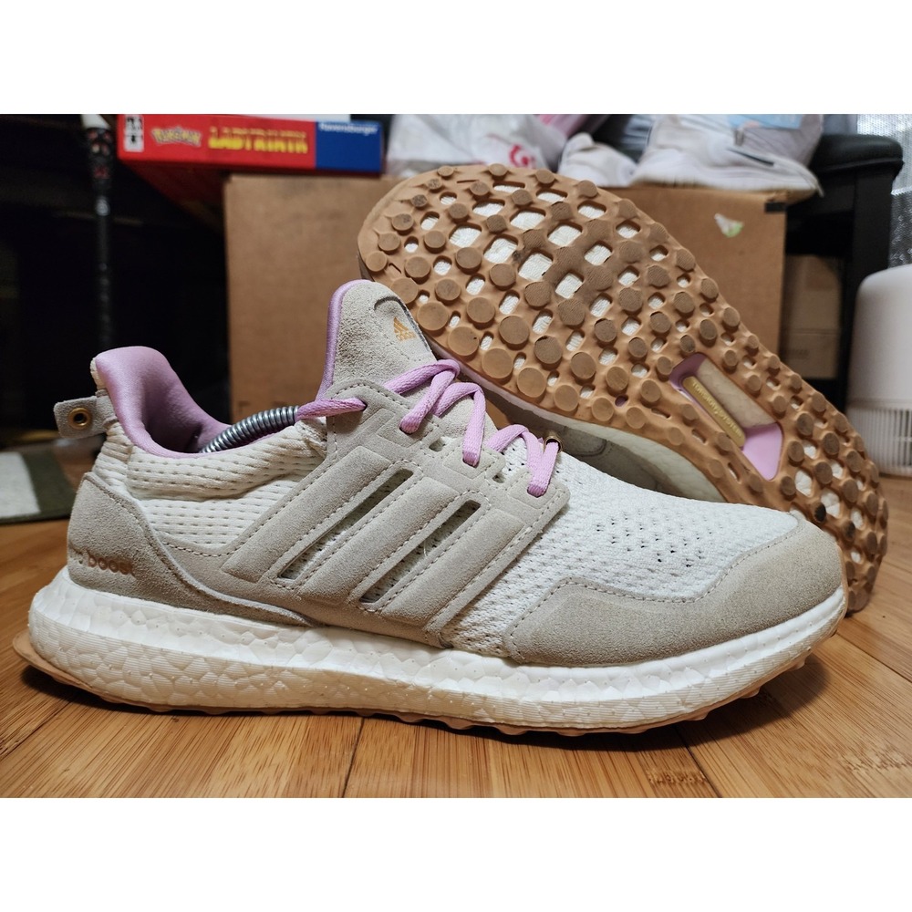 Adidas Women's 9 UltraBoost 1.0 'Off White Lilac' ID9665 Running Shoes Sneakers